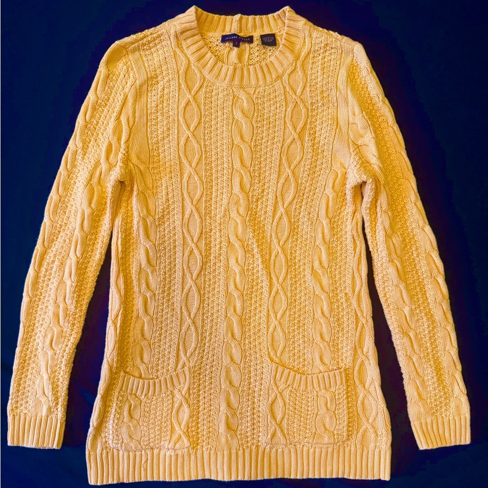 JEANNE PIERRE Sunny Cable Knit Sweater